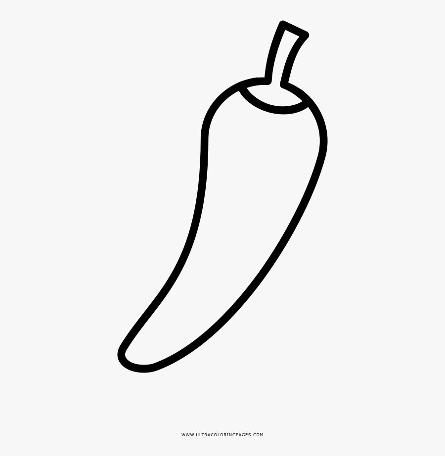Transparent Chile Png - Chilli Images Black And White, Transparent Clipart
