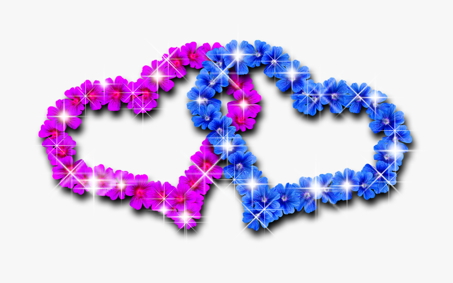 Transparent Wedding Heart Png - Flower Love Pink Heart, Transparent Clipart