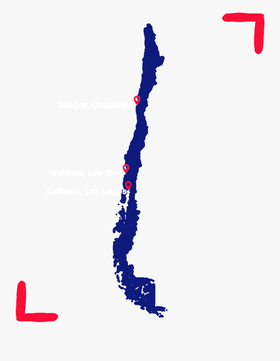 Chile Map Outline, Transparent Clipart