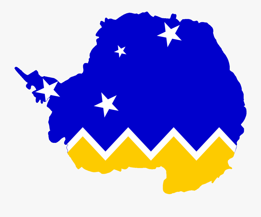 Flag Map Of Antarctica - Norway Flag Map Png, Transparent Clipart
