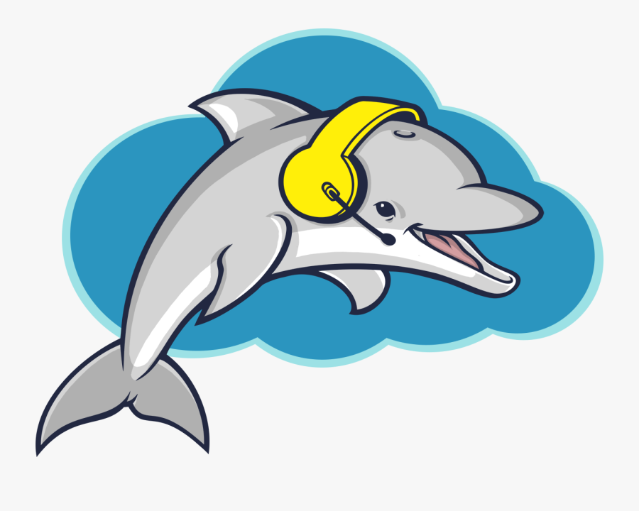 Crm Dialer For Telesales - Dolphin With Sunglasses Clipart, Transparent Clipart