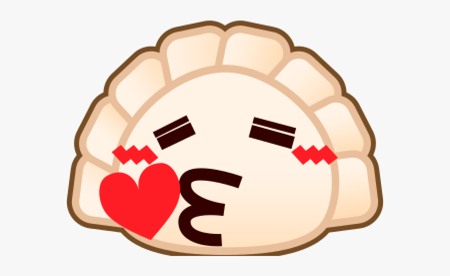 Dumpling Clipart Emoji - Dumpling Cartoon Transparent, Transparent Clipart