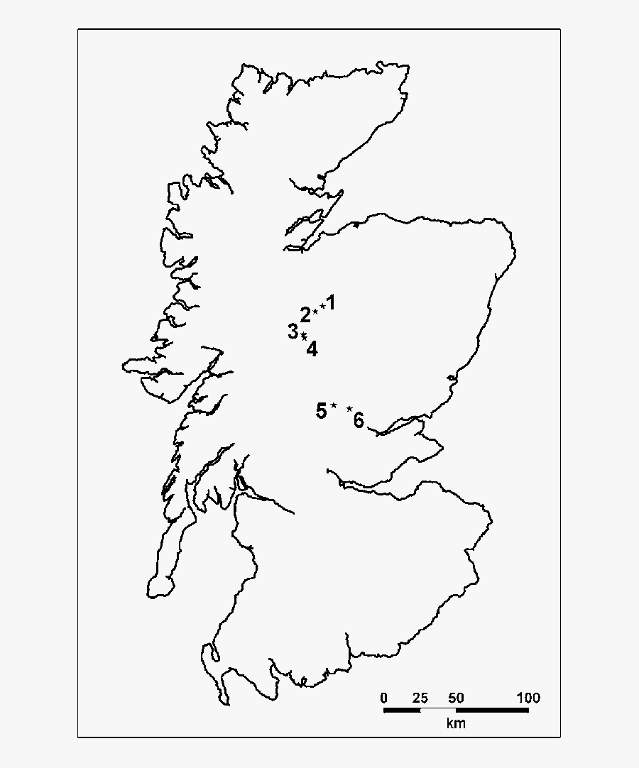 Luxury Outline Of Scotland - Map Of Scotland, Transparent Clipart
