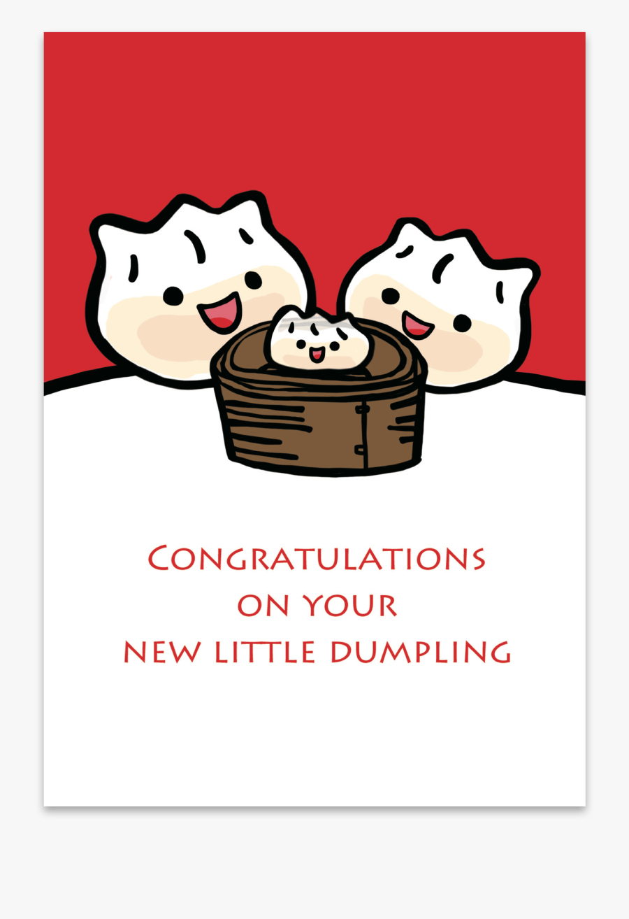 Congratulations On Your New Little Dumpling Red - Thorn And Burrow, Transparent Clipart