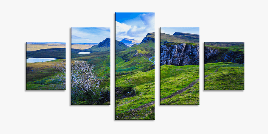 Clip Art Quiraing Scotland - Canvas, Transparent Clipart