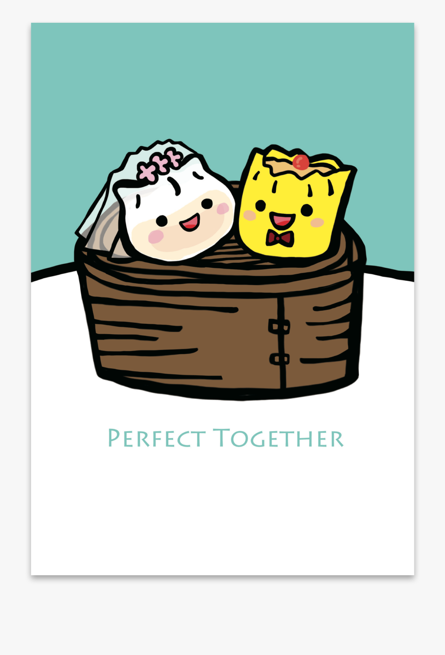 Perfect Together Dumpling Wedding - Cartoon, Transparent Clipart