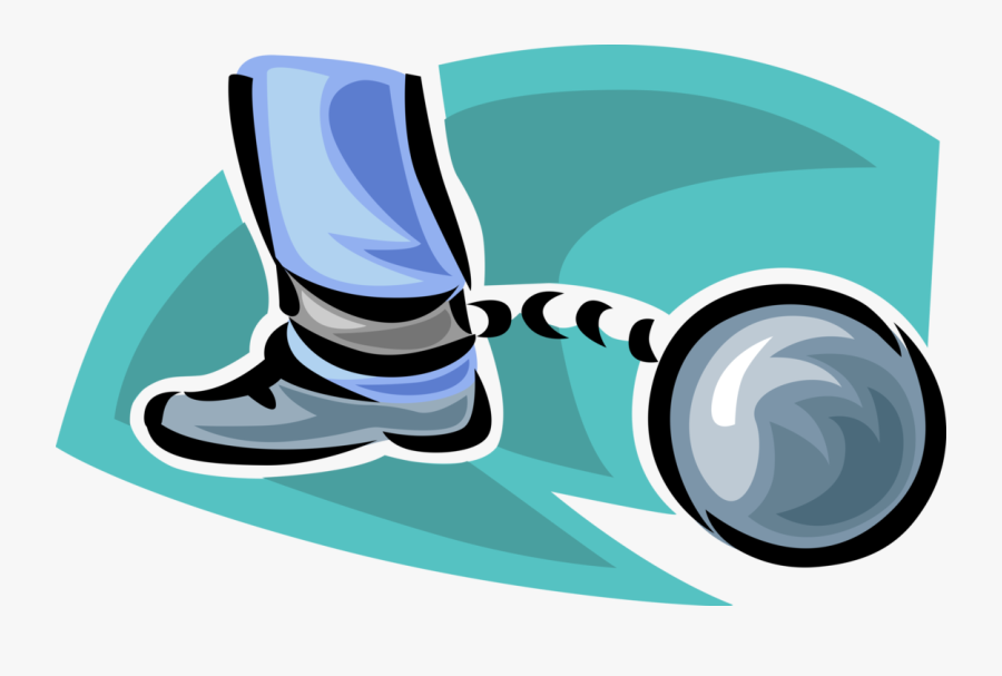 Vector Illustration Of Leg Irons, Legcuffs Physical, Transparent Clipart