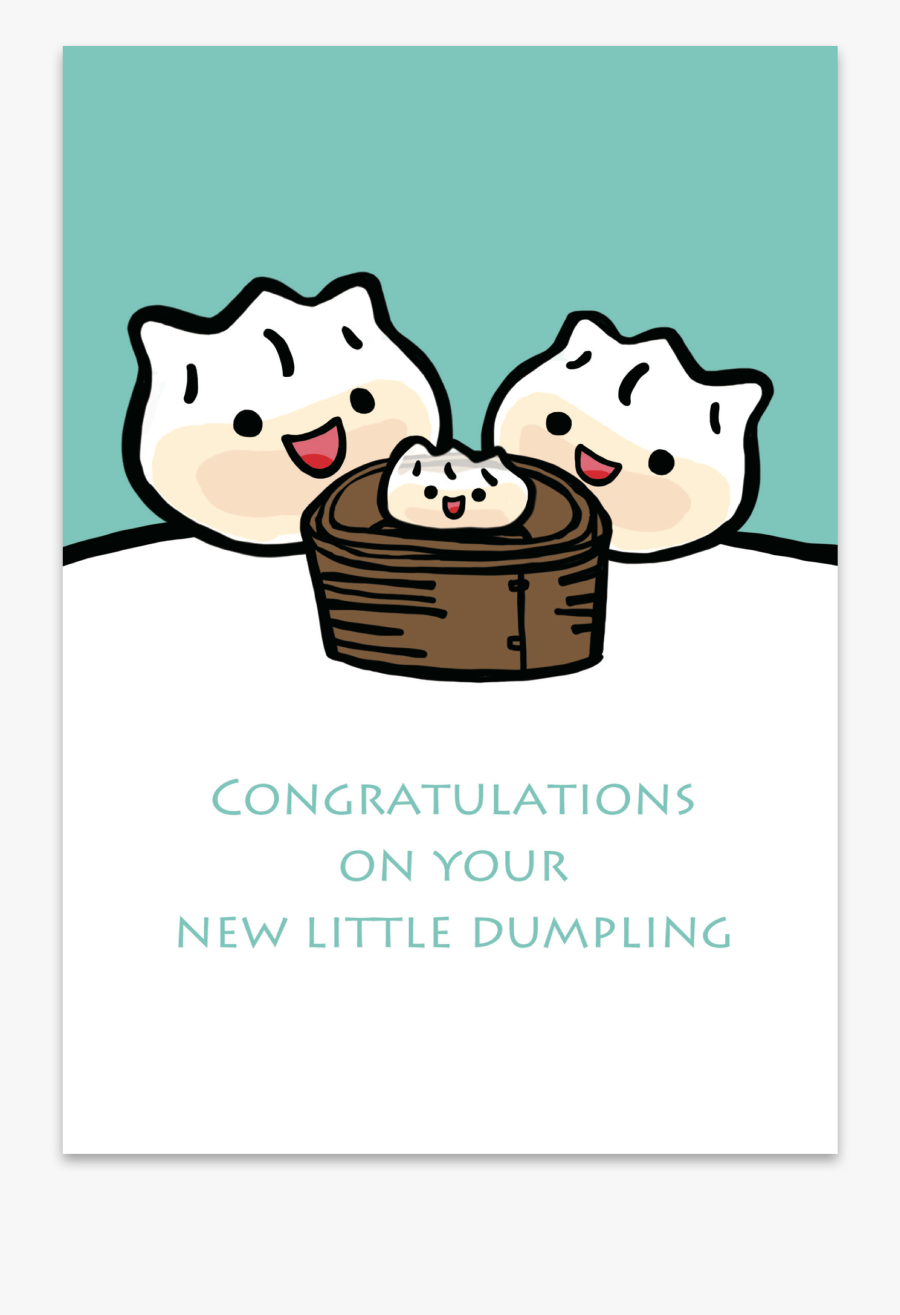 Congratulations On Your New Little Dumpling Aqua - Father's Day Dumpling, Transparent Clipart