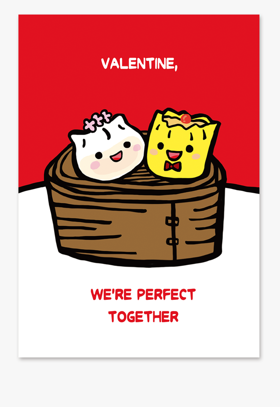 Hong Kong Gift Present Hk Themed Valentines Card Dumpling - Illustration, Transparent Clipart