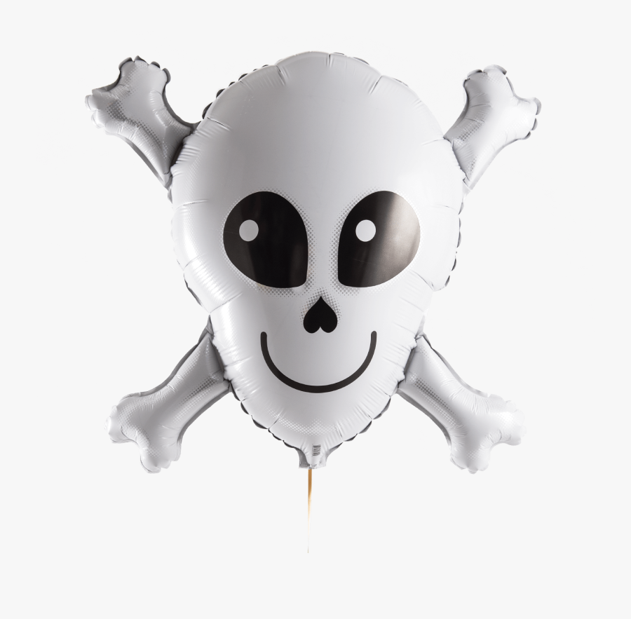 Skull And Cross Bones Supershape Balloon - Cartoon, Transparent Clipart