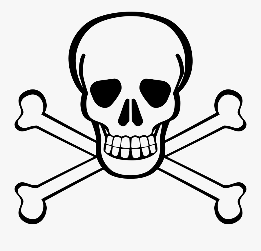 Skull And Crossbones Circle, Transparent Clipart