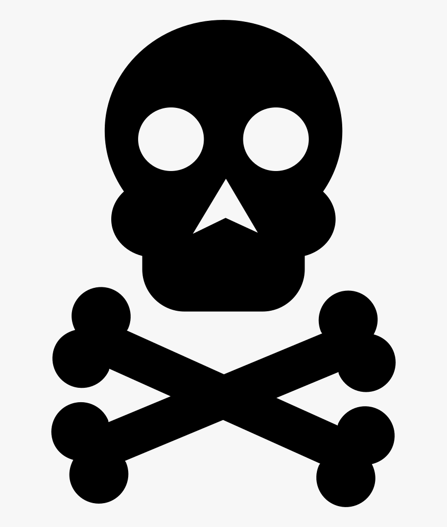 Skull And Bones Symbol - Risk Of Death Png, Transparent Clipart