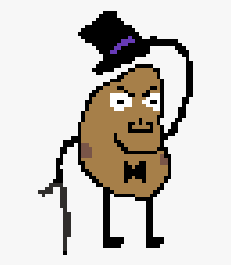 Potato With A Top Hat, Transparent Clipart