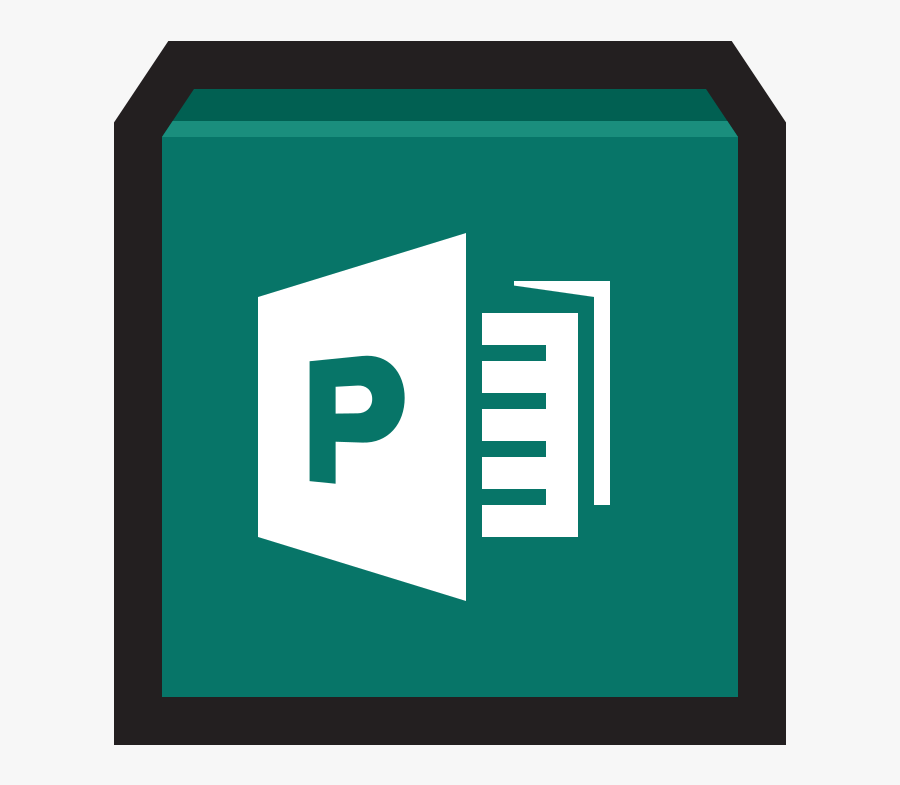 Microsoft Publisher Icon - Powerpoint Ico, Transparent Clipart