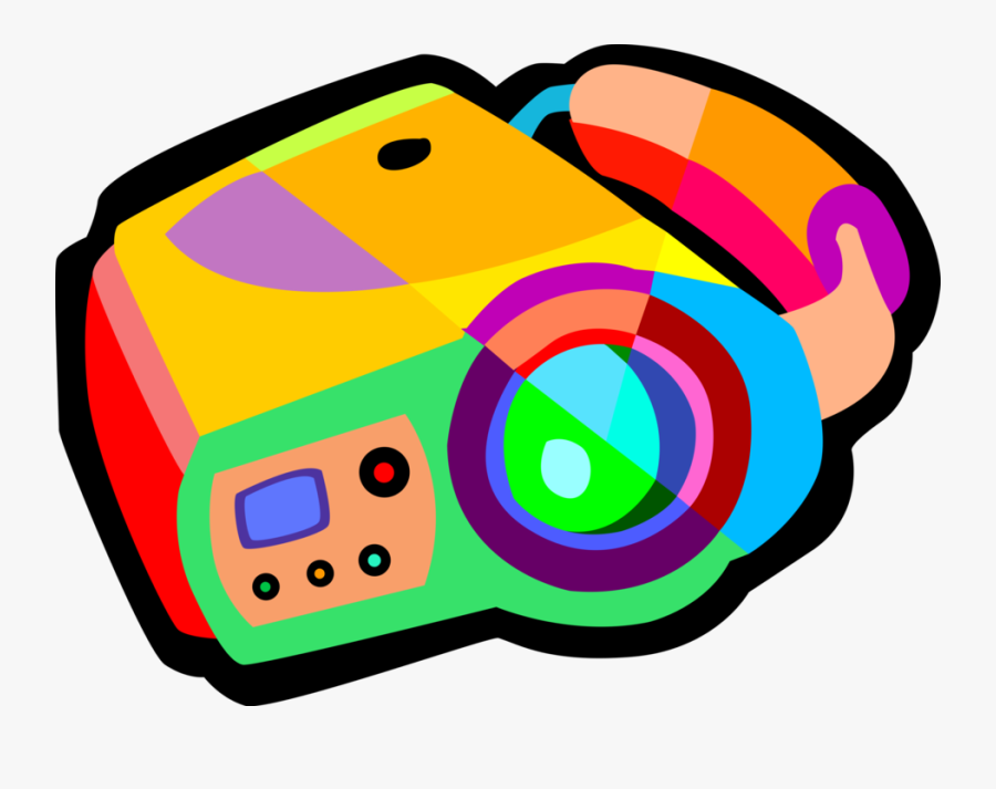 Vector Illustration Of Videocamera Camcorder Video, Transparent Clipart