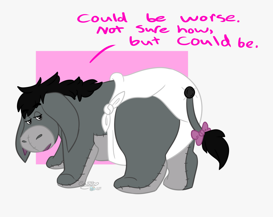 Baby Eeyore - Cartoon, Transparent Clipart