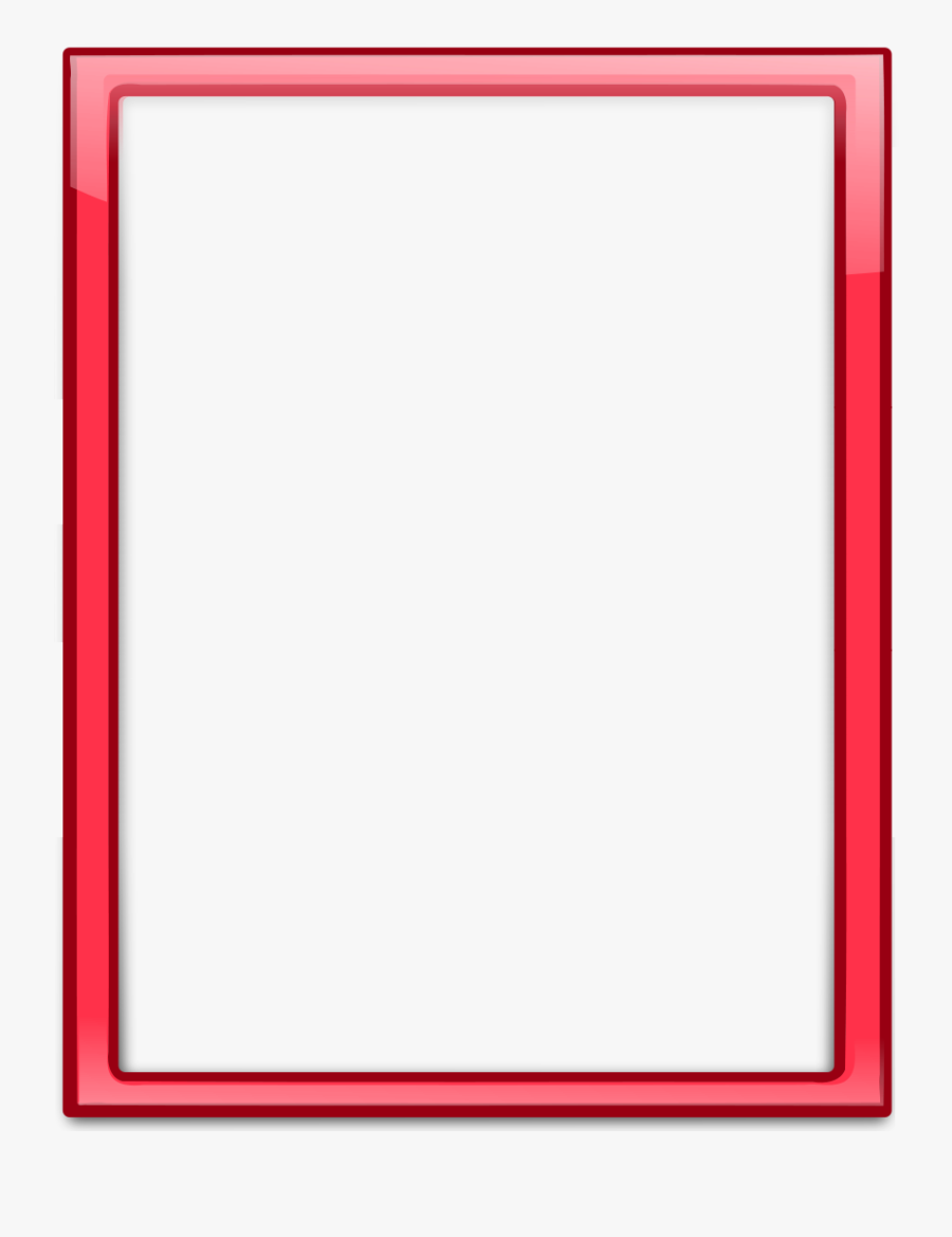 Transparent Red Frame Clipart Borders And Frames Picture - Colorfulness, Transparent Clipart