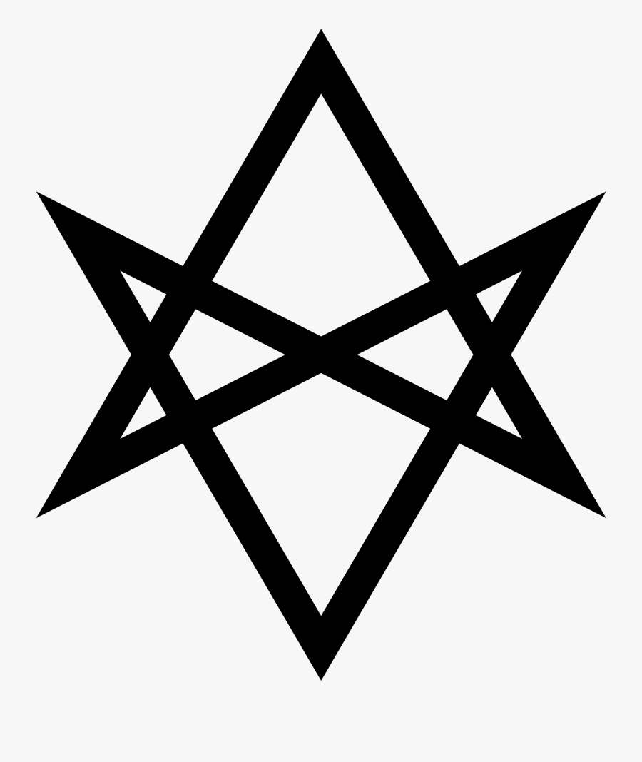 Unicursal Hexagram, Transparent Clipart