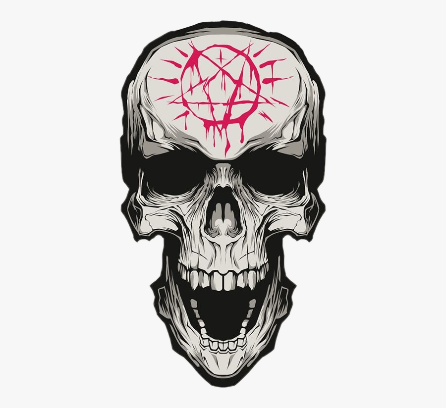 #dead #death #skulls #satanism #satan - Skull Art Illustration, Transparent Clipart