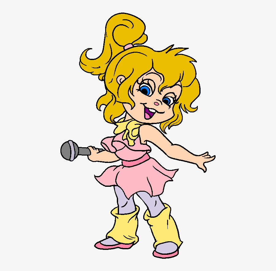 Alvin And The Chipmunks 80s Brittany Clipart , Png - Chipettes Coloring Pages, Transparent Clipart