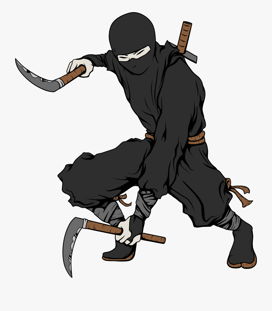Ninja Clipart Japan - Samurai Ninja, Transparent Clipart