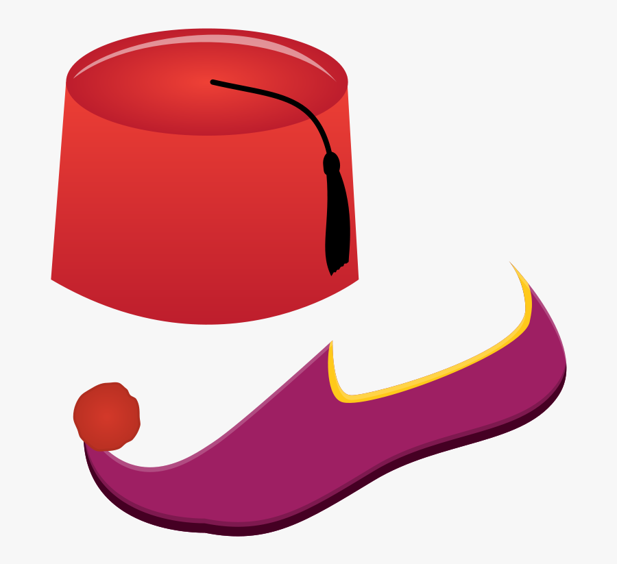 Fez And Turkish Shoe - Turkish Hat Clipart, Transparent Clipart