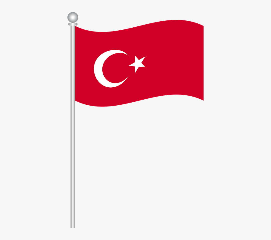 Flag Of Turkey, Turkish Flag, World Flag - Turkish Flag Png Clipart, Transparent Clipart