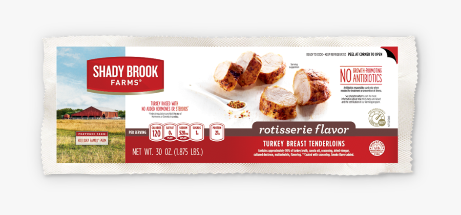 Clip Art Rotisserie Breast Tenderloins Shady - Shady Brook Farms Rotisserie Turkey Breast Tenderloins, Transparent Clipart