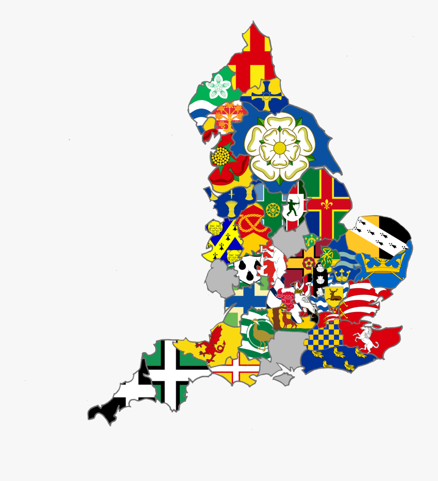 Englandmapnovember2017 - Flag Of Anglo Saxon England, Transparent Clipart