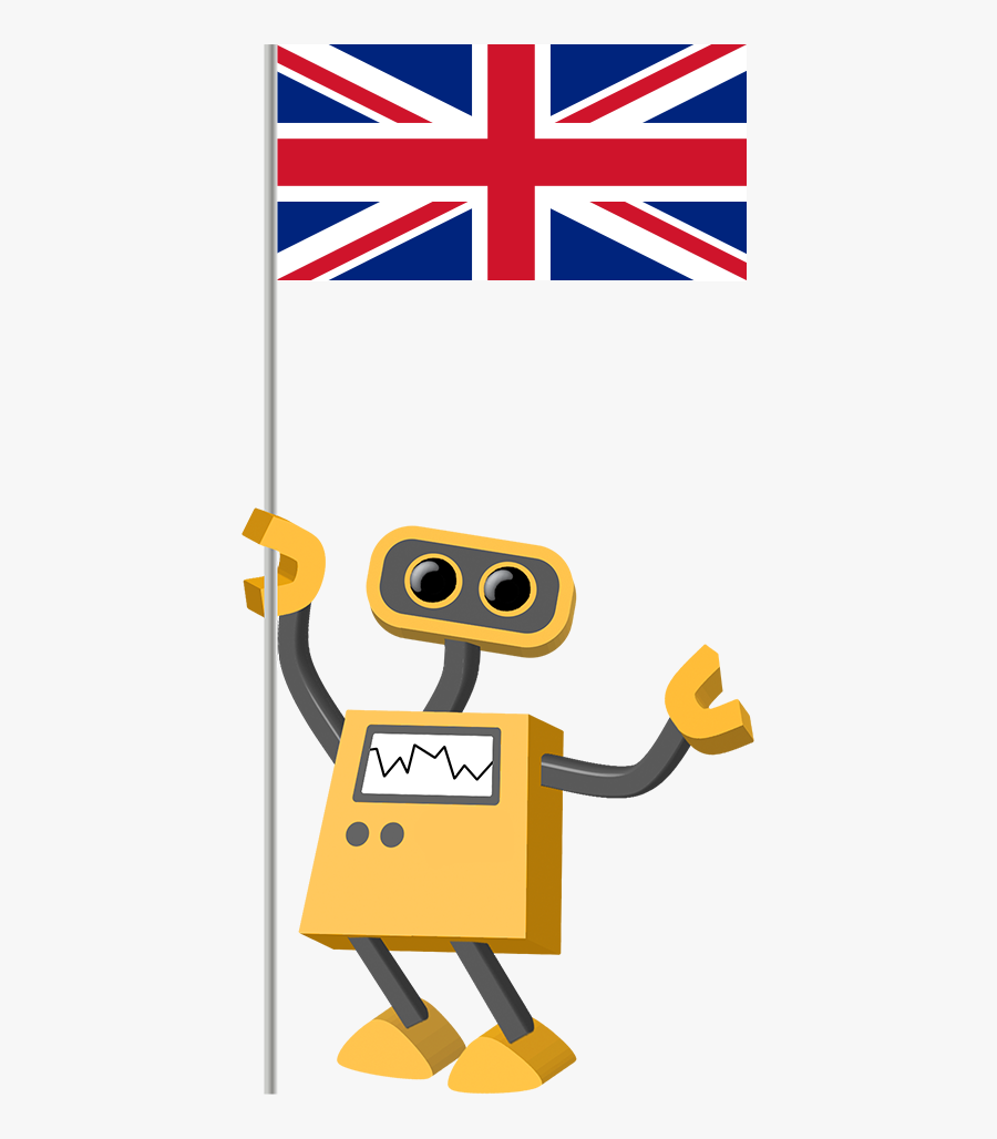 Robot With Stop Sign, Transparent Clipart