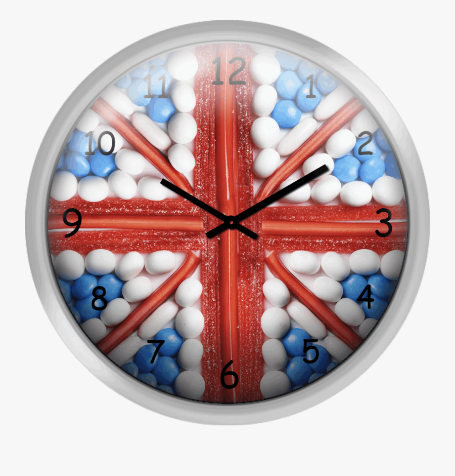 British Flag Made Out Of Sweets And Candy - Circle, Transparent Clipart