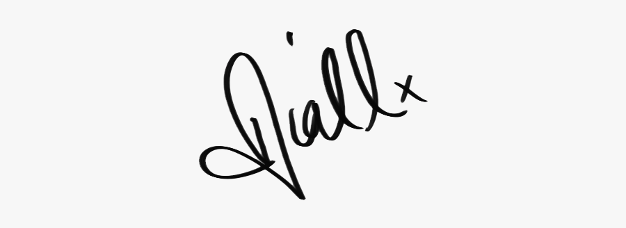 One Direction Signature Text - Niall Horan Signature Transparent, Transparent Clipart