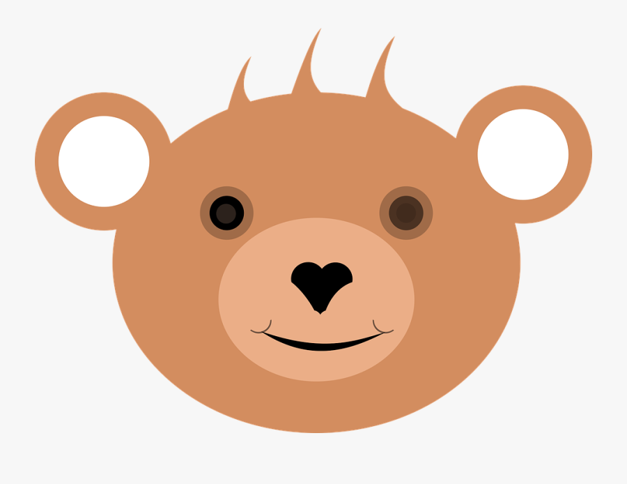 Bear, Children Bear, Face, Animal, Children, Toys - Cartoon, Transparent Clipart