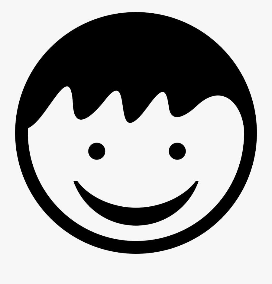 Child Head With Smiling Face, Transparent Clipart