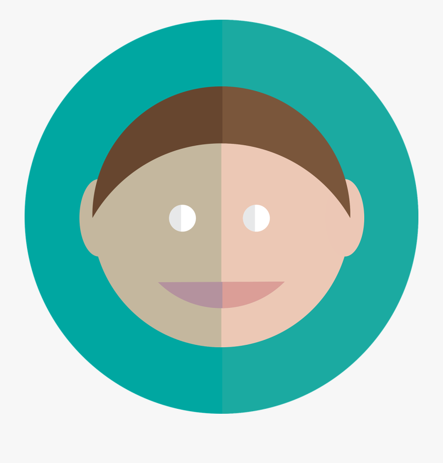 Boy Child Face Free Picture - Circle, Transparent Clipart