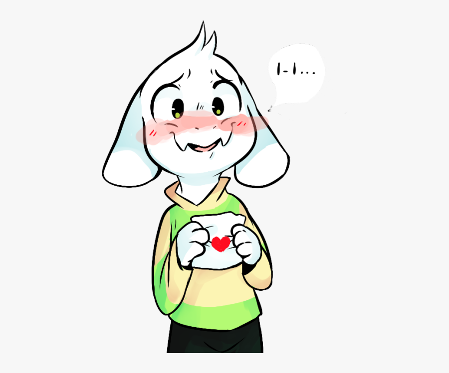 Undertale White Face Facial Expression Smile Nose Child - Asriel I Love You, Transparent Clipart