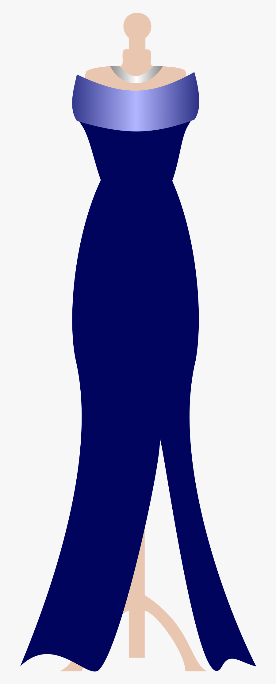 Clipart Of Formal, Dresses And Blue Dress - Formal Dresses Clipart, Transparent Clipart