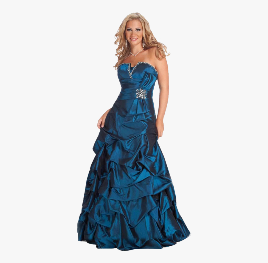 Robe De Soirée Png - Dark Blue Prom Dresses, Transparent Clipart