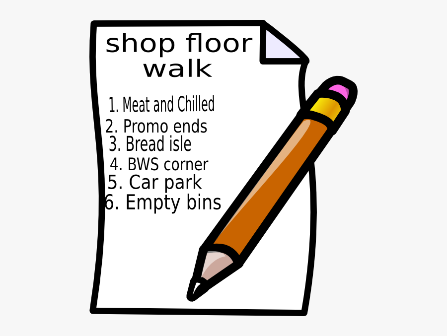 Pencil And Paper, Transparent Clipart