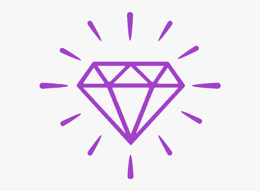 Diamond - Simple Diamond Tattoo Design, Transparent Clipart