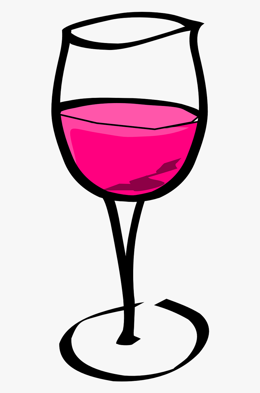 Transparent Wine Glass Silhouette Png - Cartoon Wine Glass Transparent, Transparent Clipart