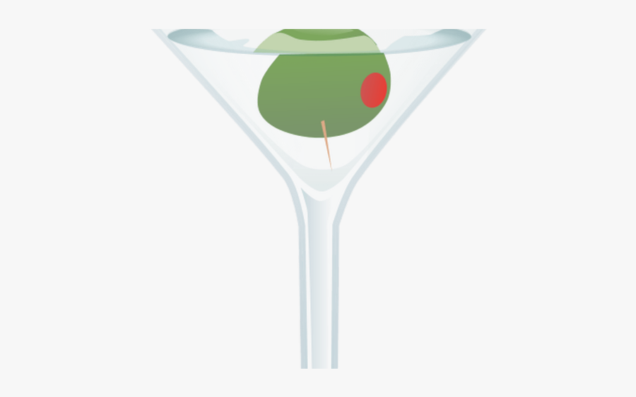 Cocktail Clipart Martini Olive - Martini Glass, Transparent Clipart
