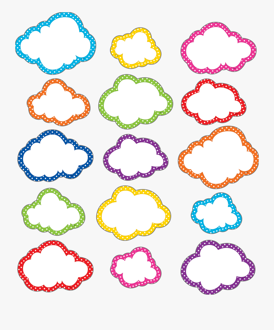 Cloud Polka Dots, Transparent Clipart