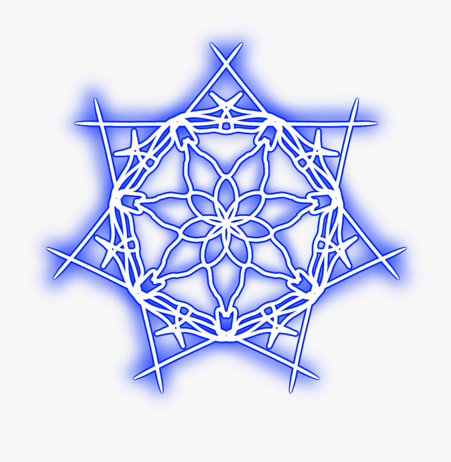 #neon #snow #freetoedit #snowflakes #christmas #snowflake - Fractal Art, Transparent Clipart