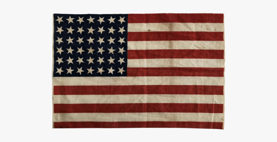 Vintage Usa Flag Png - American Flag In 1919, Transparent Clipart