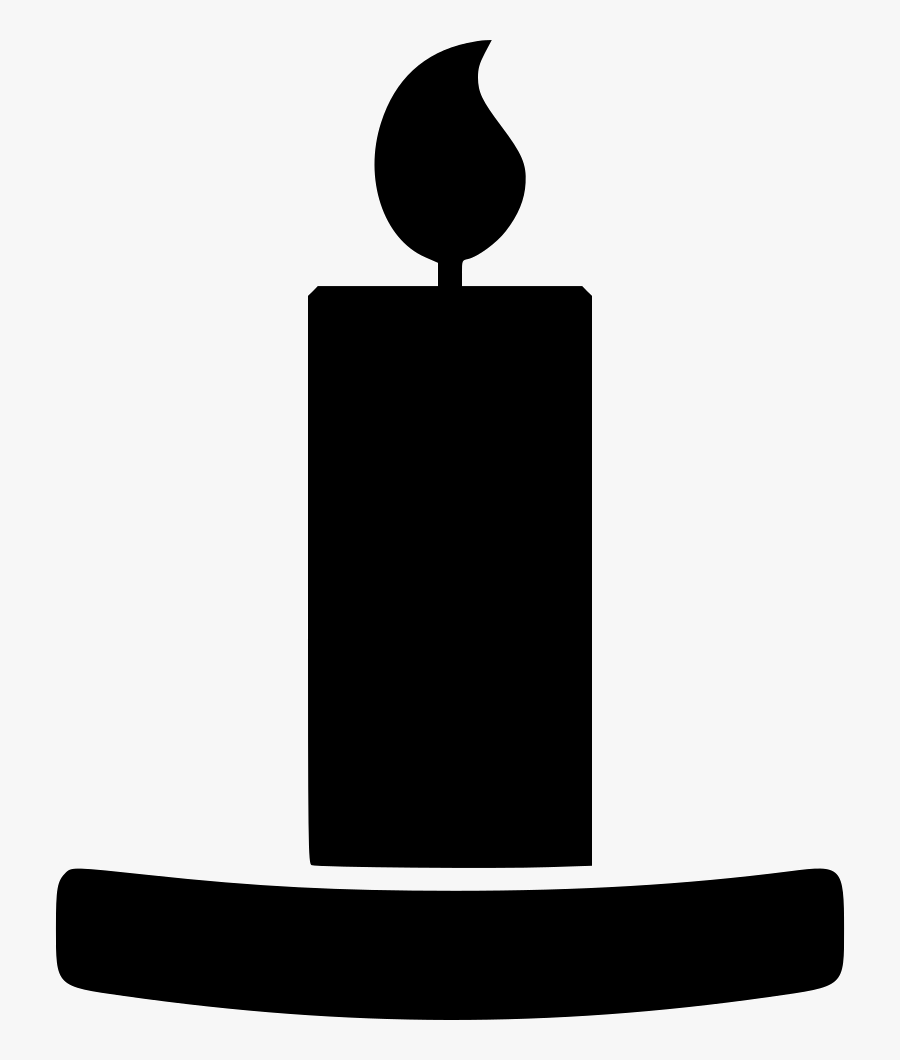 Candle Candles Candlestick Decoration Flame - Silhouette , Free
