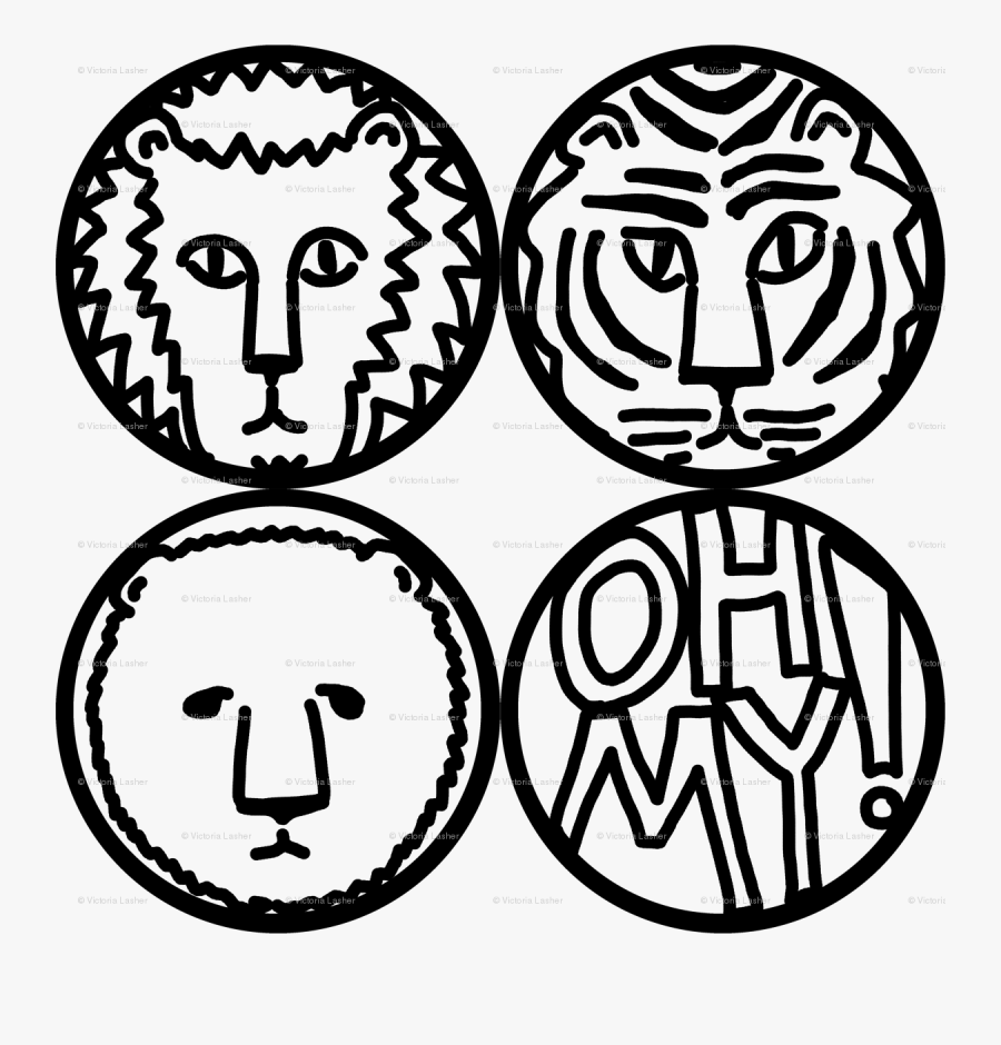 Lions And Tigers And Bears, Oh My Wallpaper - Circle, Transparent Clipart