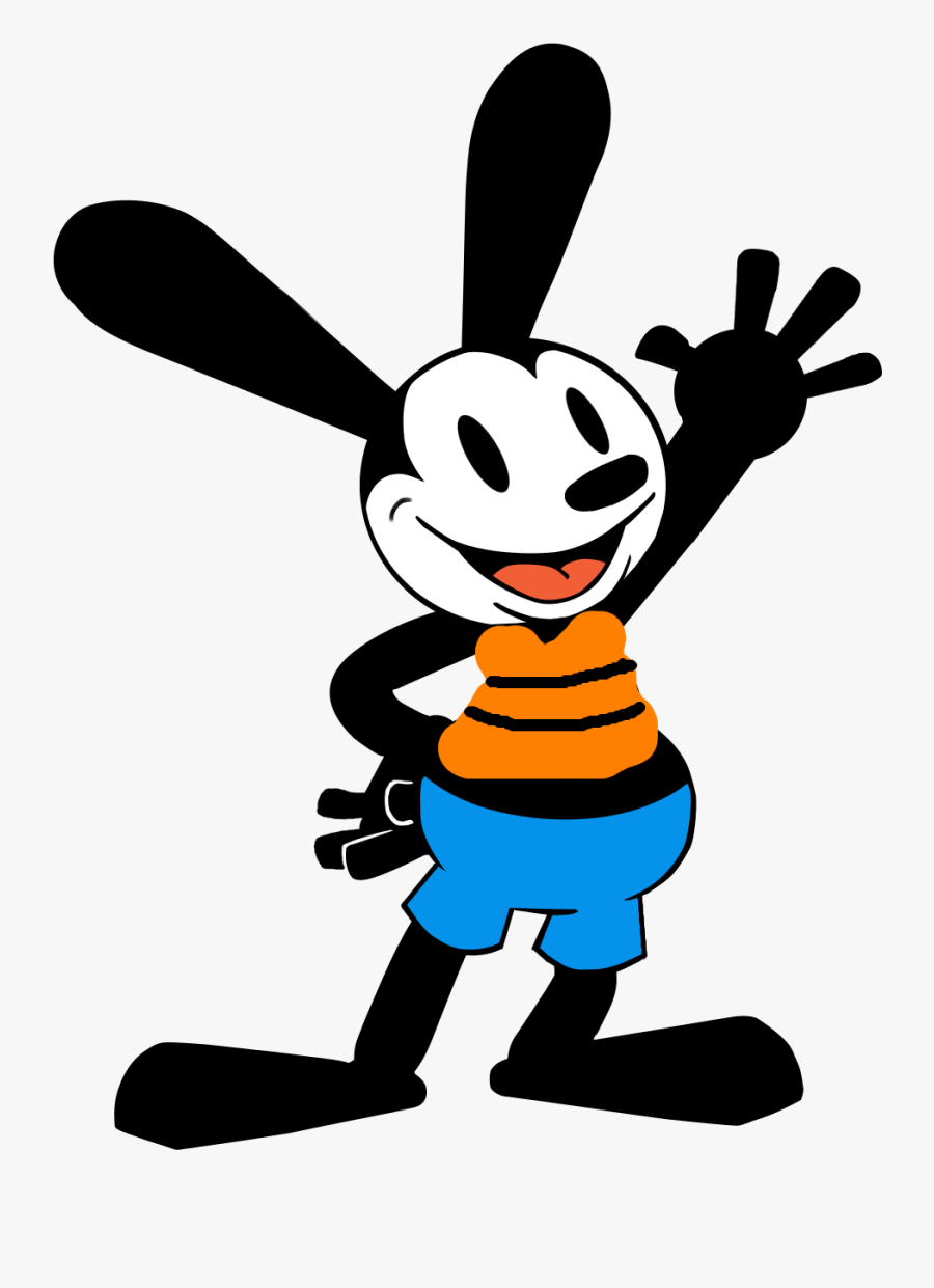 Oswald The Lucky Rabbit Black And White, Transparent Clipart