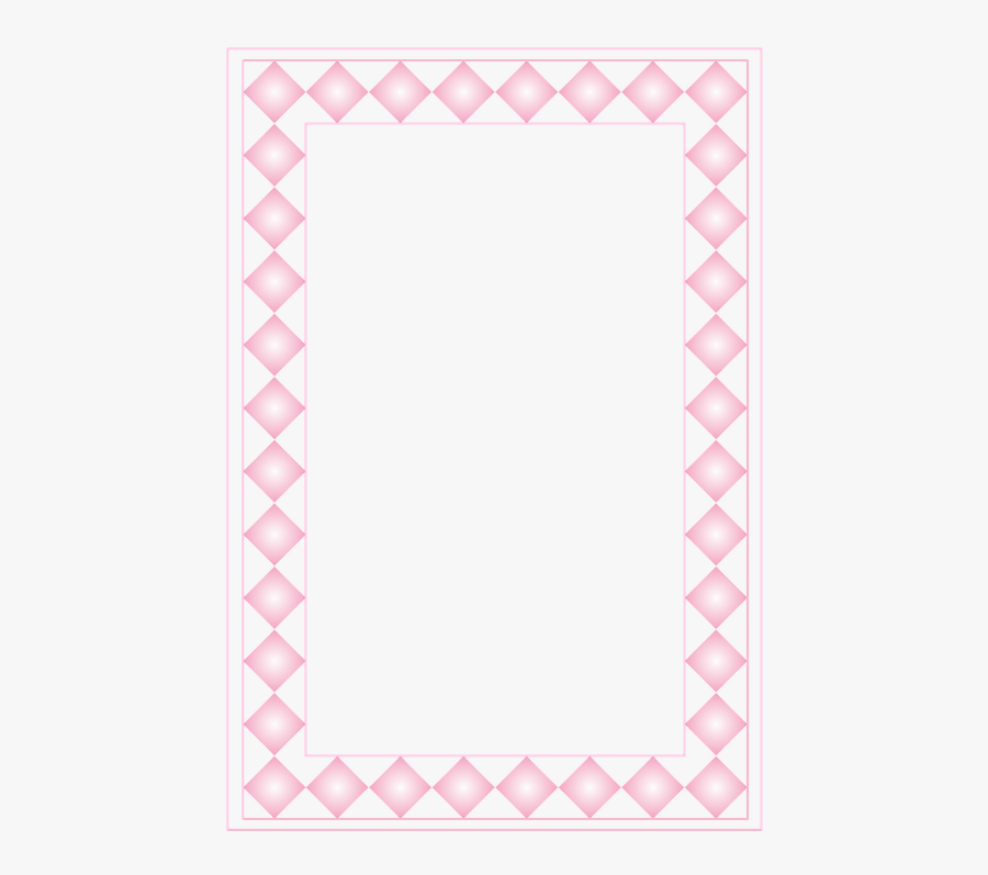 Frame, Portrait, Pink, Geometric, Female, Illustration - Symmetry, Transparent Clipart