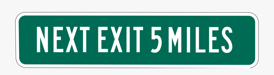 Next Exit 5 Miles Clip Arts - Kane Colour Of The Trap, Transparent Clipart